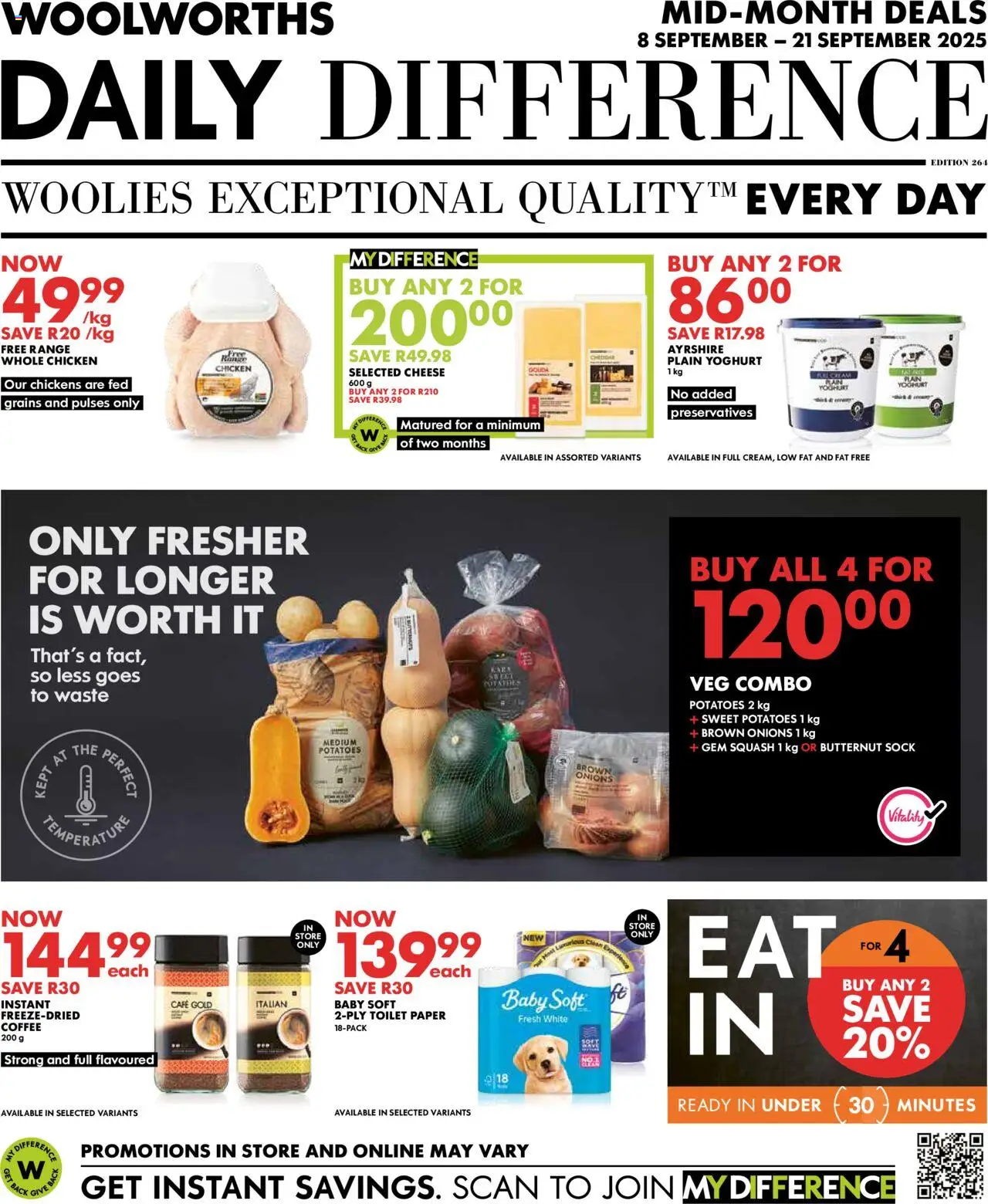 Woolworths Daily Difference - Gauteng from 08/09 - 21/09/2025