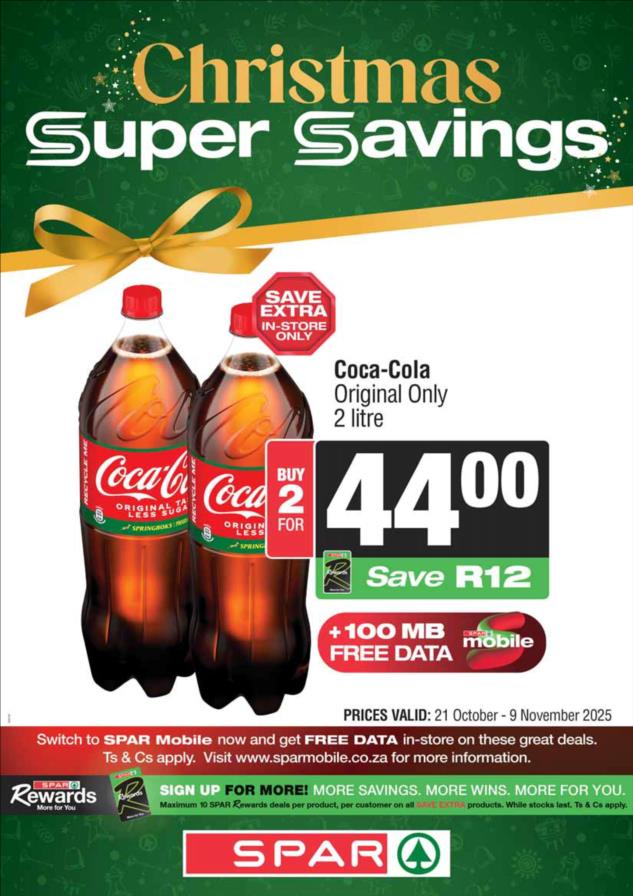 Spar Specials National 21 October – 9 November 2025